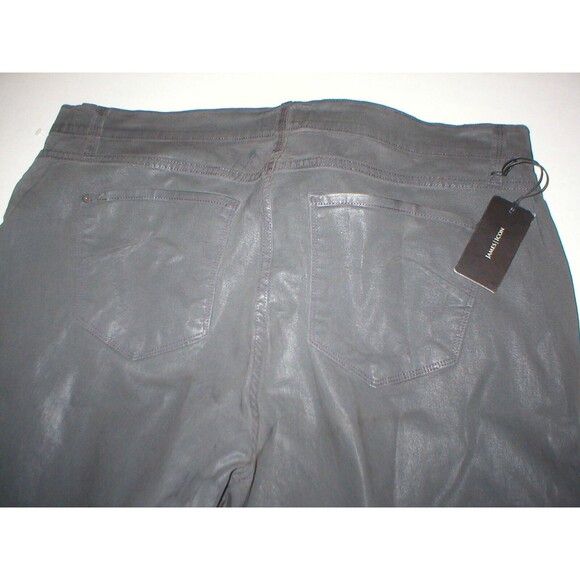 NWT New Womens 22 James Jeans Icon Plus Size Coated Legging Leather Dark Gray - Picture 7 of 9